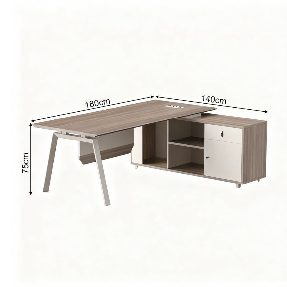 1.8m Office Manager Desk - Saves Space Without Compromise