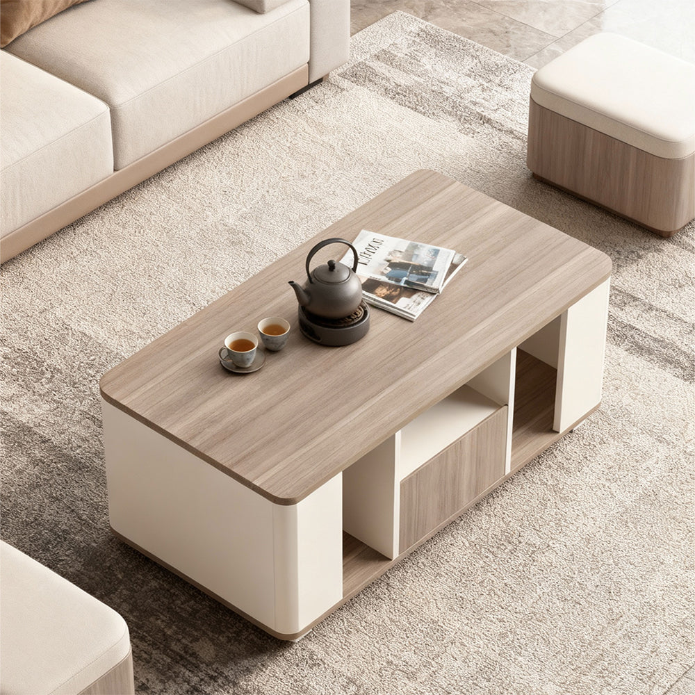 Compact Size, Big Impact. 1.2m Panel Office Tea Table - Your Work Companion by the Sofa, Perfect for Work & Relax.