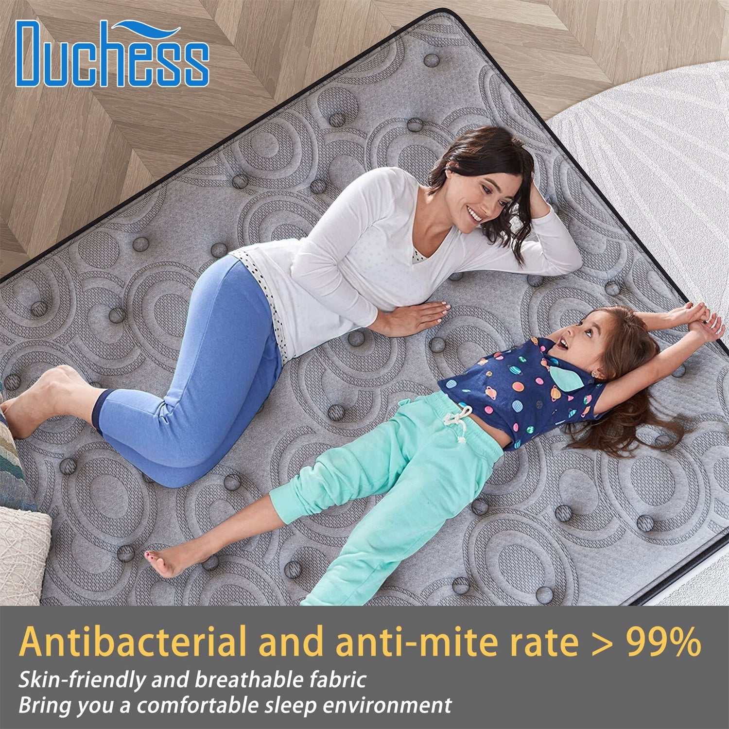 Duchess Pocket Spring Mattress Medium Firm Foam Queen Double King Single Bed