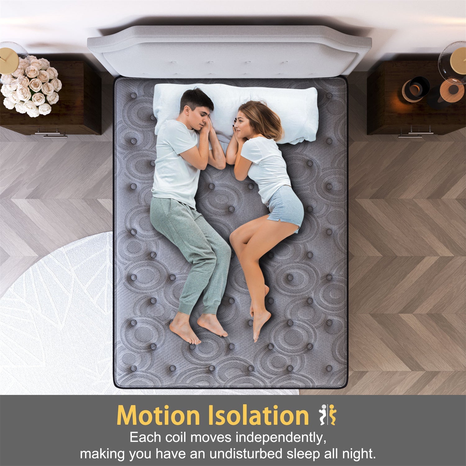 Duchess Pocket Spring Mattress Medium Firm Foam Queen Double King Single Bed