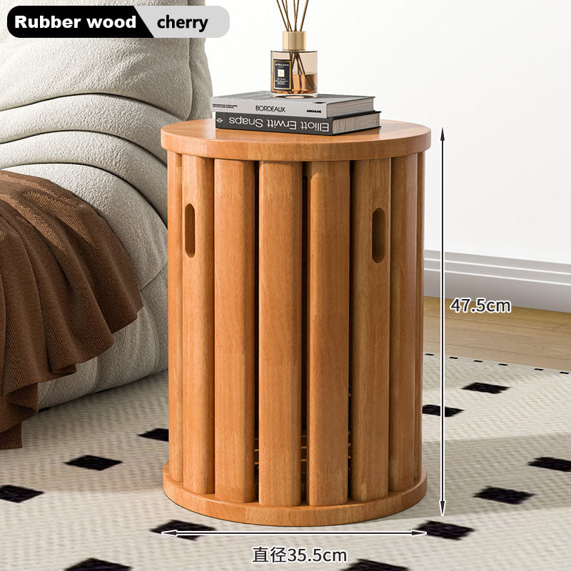 Composable stool, storage stool, made of solid wood