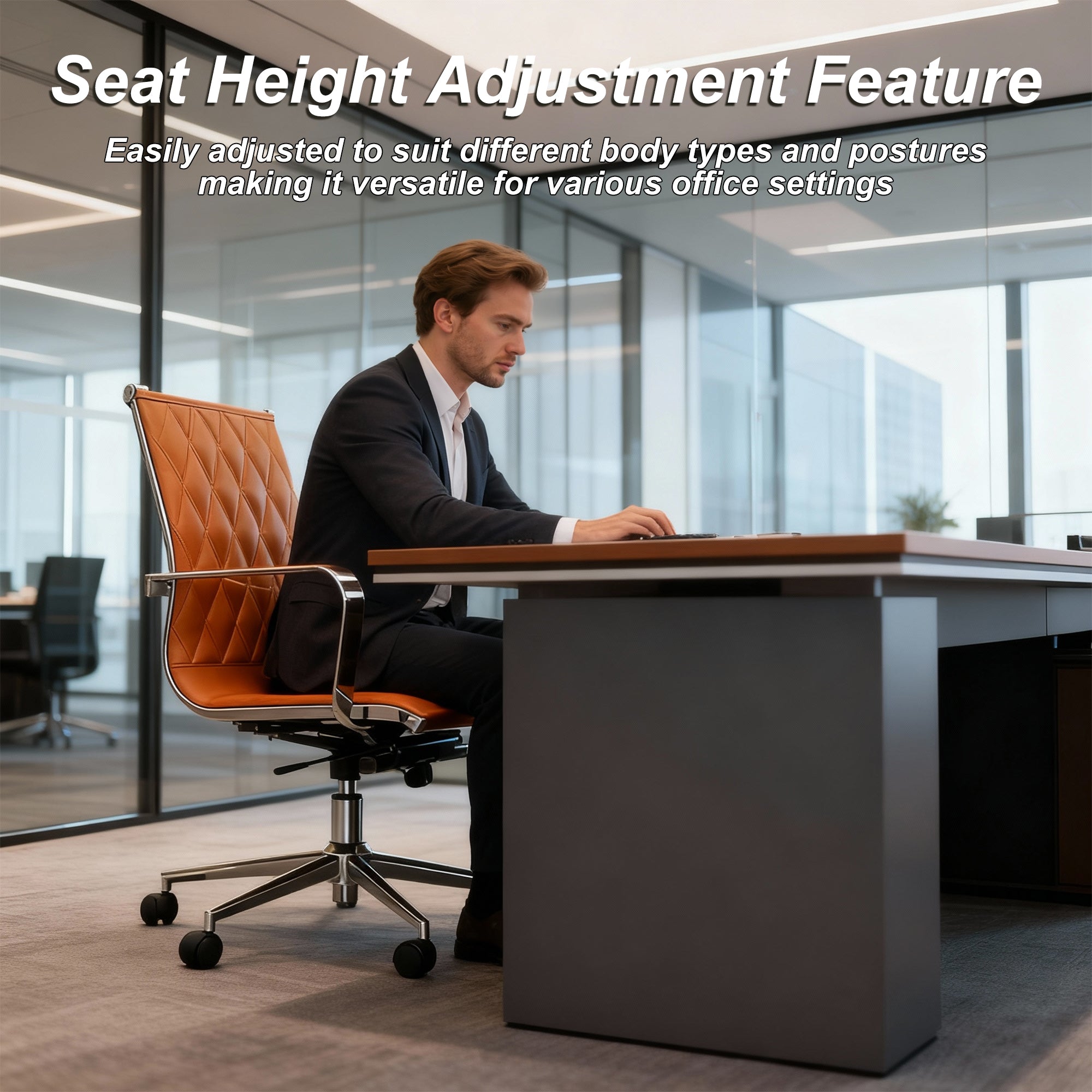 Adjustable Mid-Back Office Chair