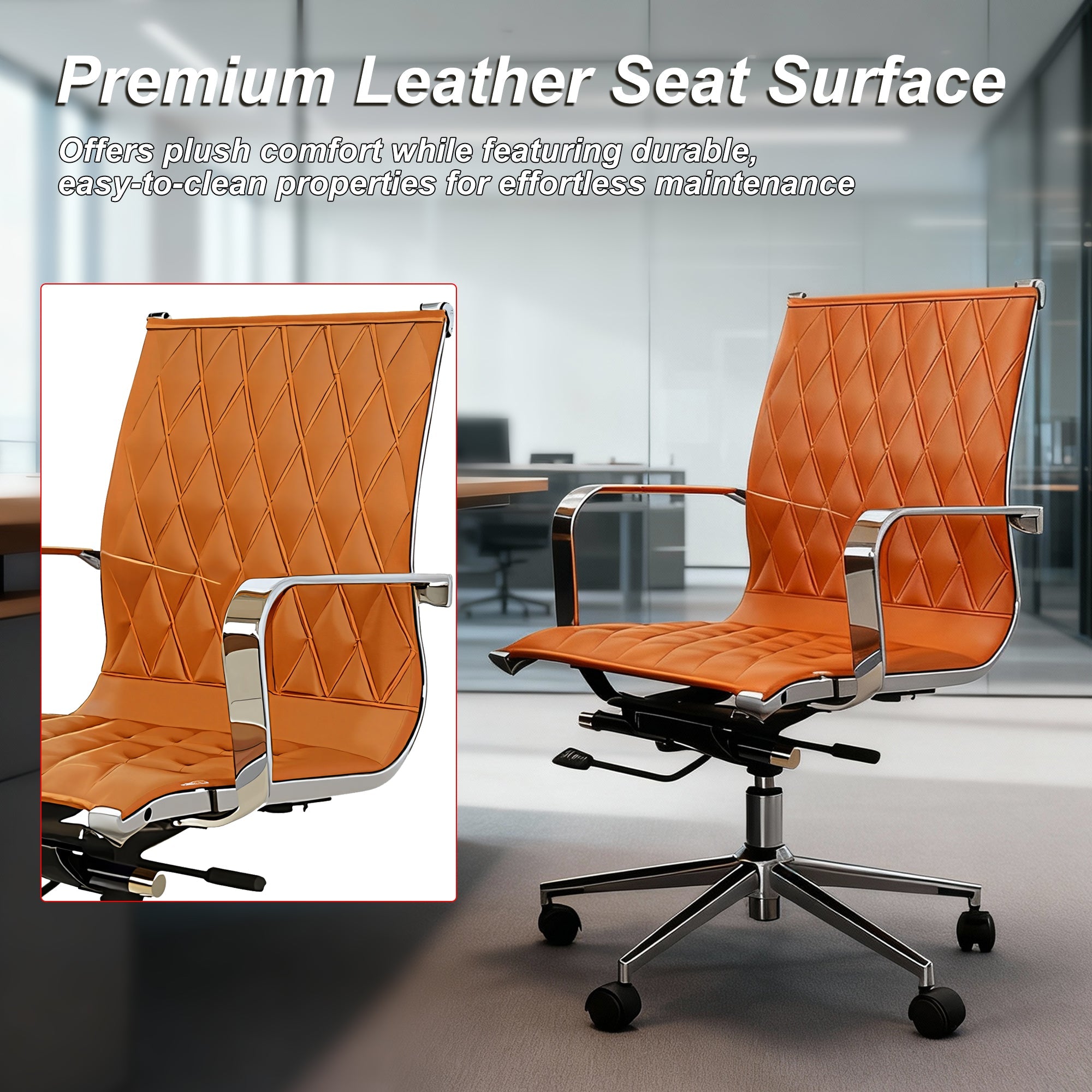 Adjustable Mid-Back Office Chair