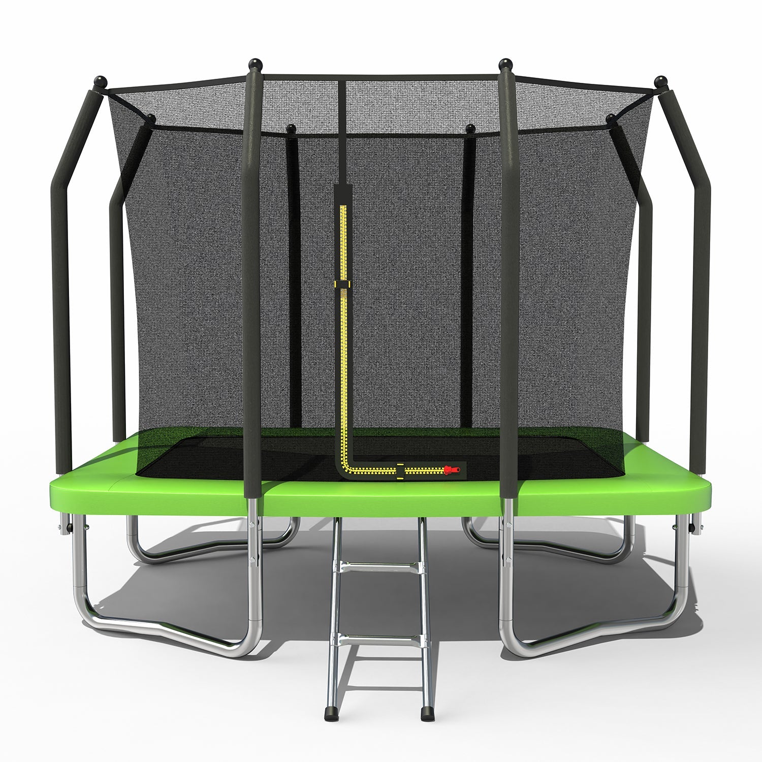 6FT x 9FT Outdoor Rectangular Trampoline,with Enclosure Net and Ladder