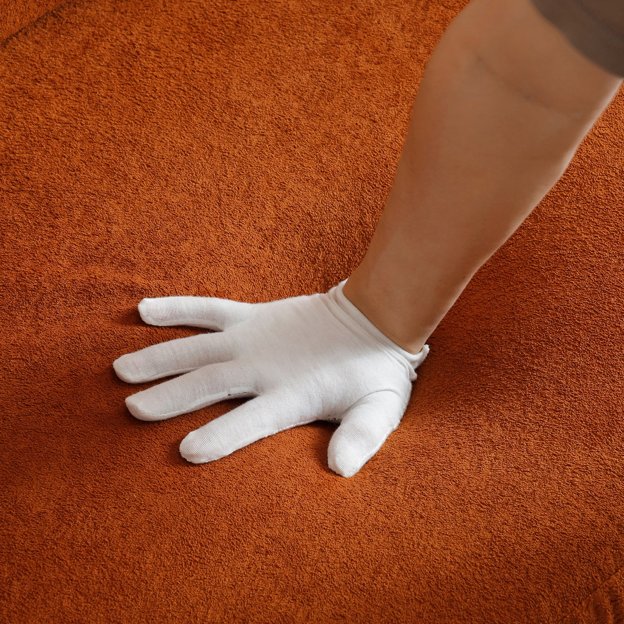 Convertible Folding Sofa Bed / Plush Corduroy Loveseat Couch