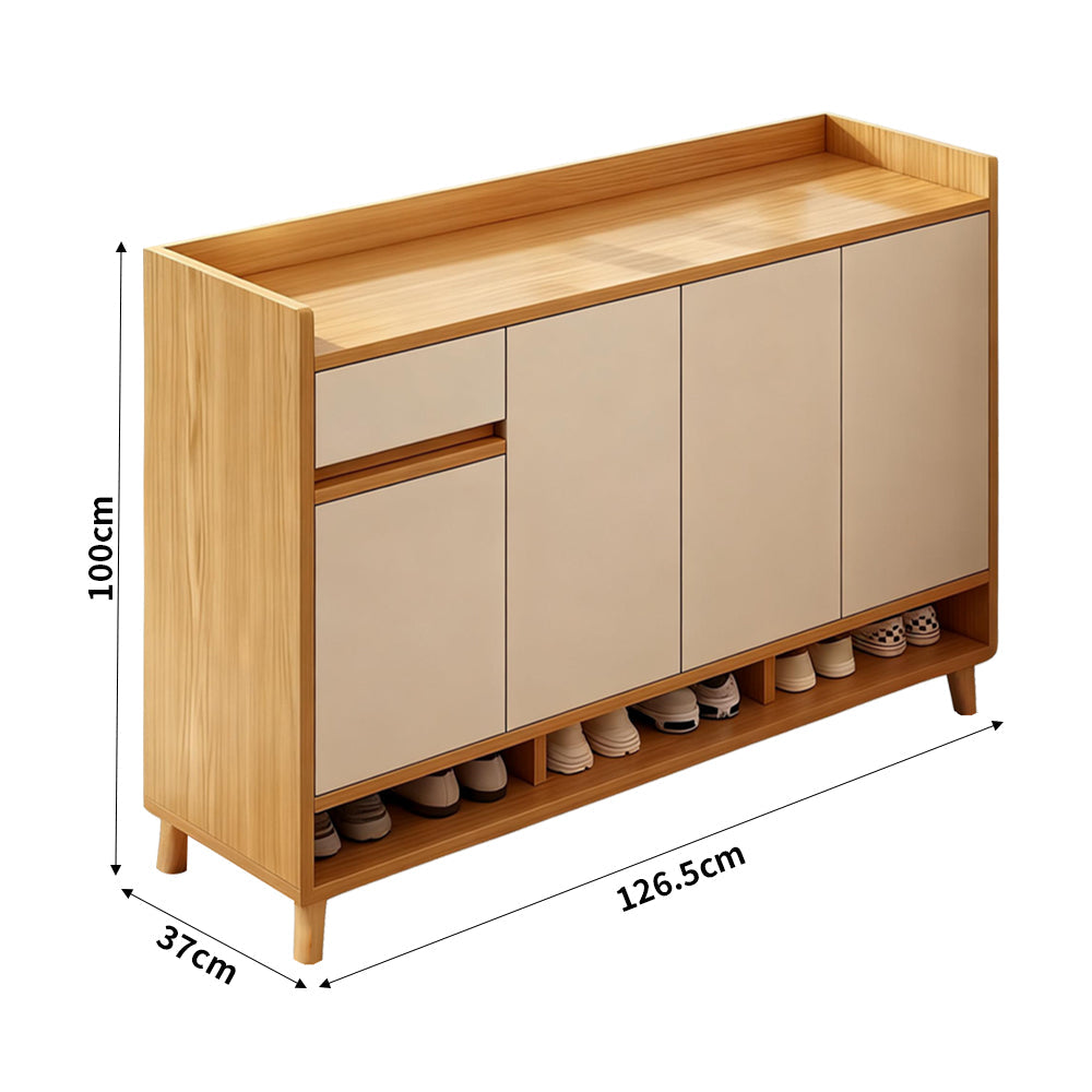 Four-door shoe cabinet and storage cabinet