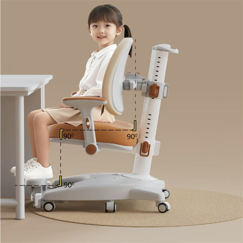 Children's Automatic Lumbar Support Study Chair, Height-Adjustable Erg