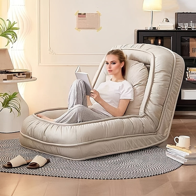 Lazy sofa chair with 5 adjustable backrest positions