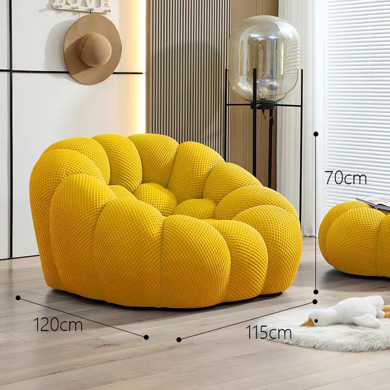 Pumpkin Frameless Foam Lounge Chair
