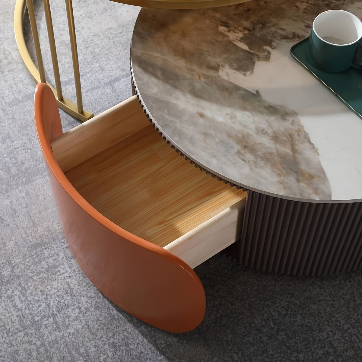 Light luxury mother and child coffee table