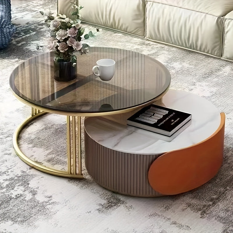Light luxury mother and child coffee table