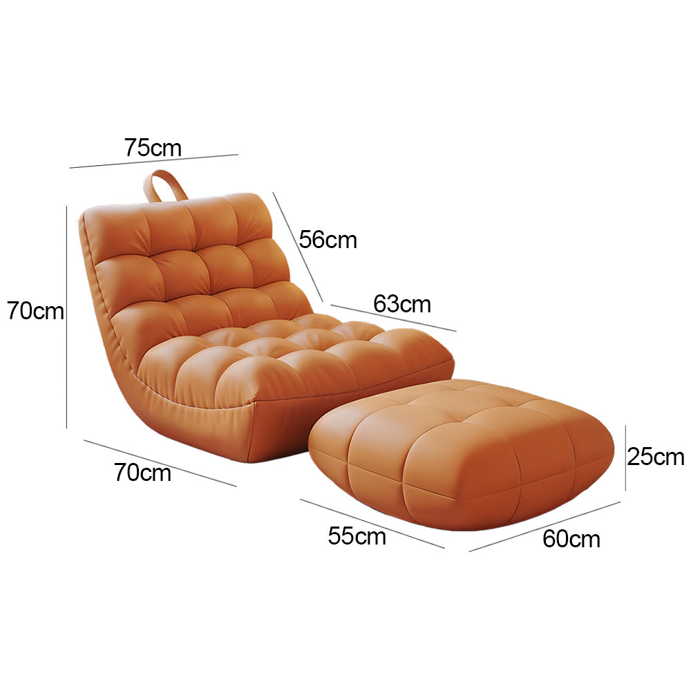Pebble Leisure Chair with Footstool