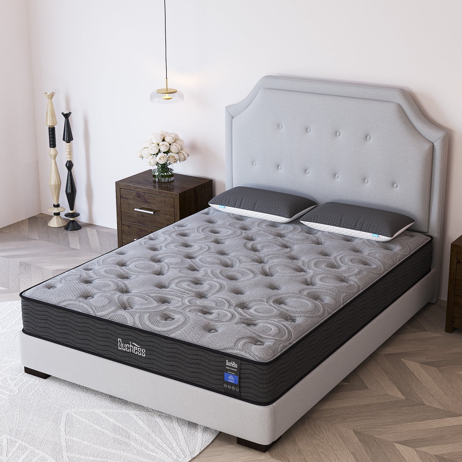 Duchess Queen Double King Single Pocket Spring Mattress Bed TightTop