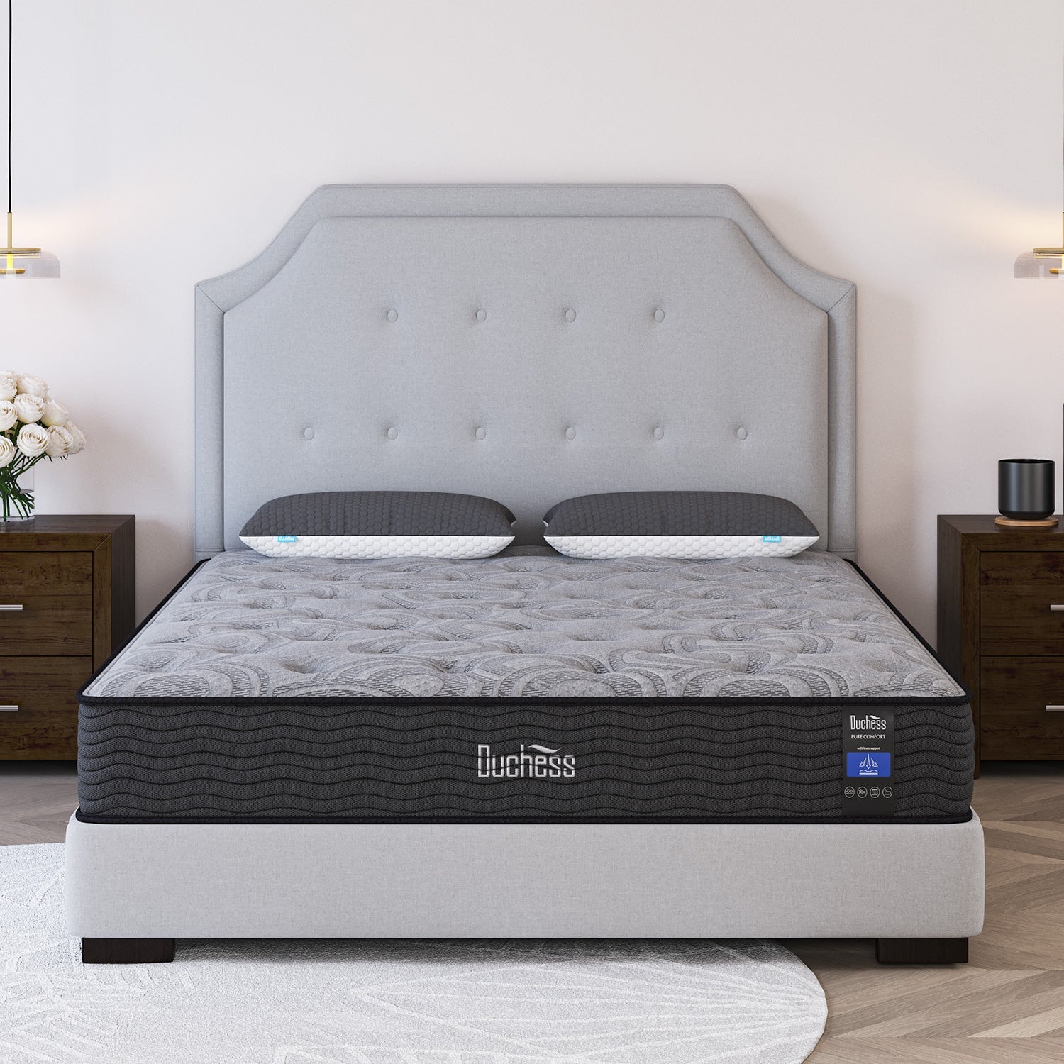 Duchess Queen Double King Single Pocket Spring Mattress Bed TightTop
