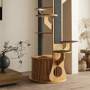 Multi-functional MDF cat tree, an elegant indoor decoration