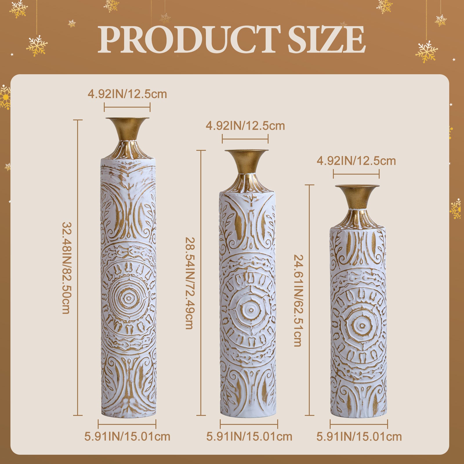 3-Piece Decorative Vase Set
