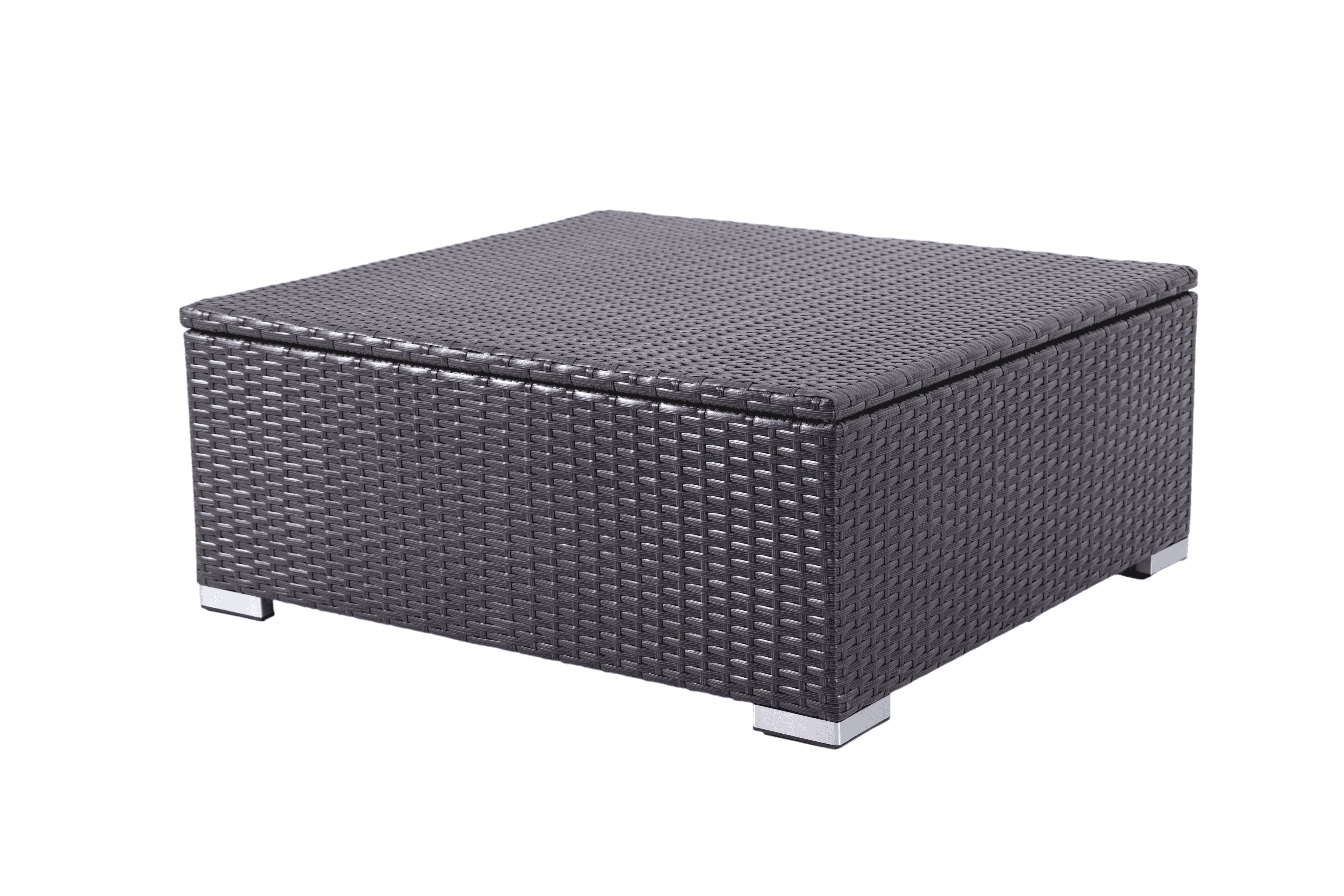 Functional Woven Rattan Outdoor Storage Chest with Lid