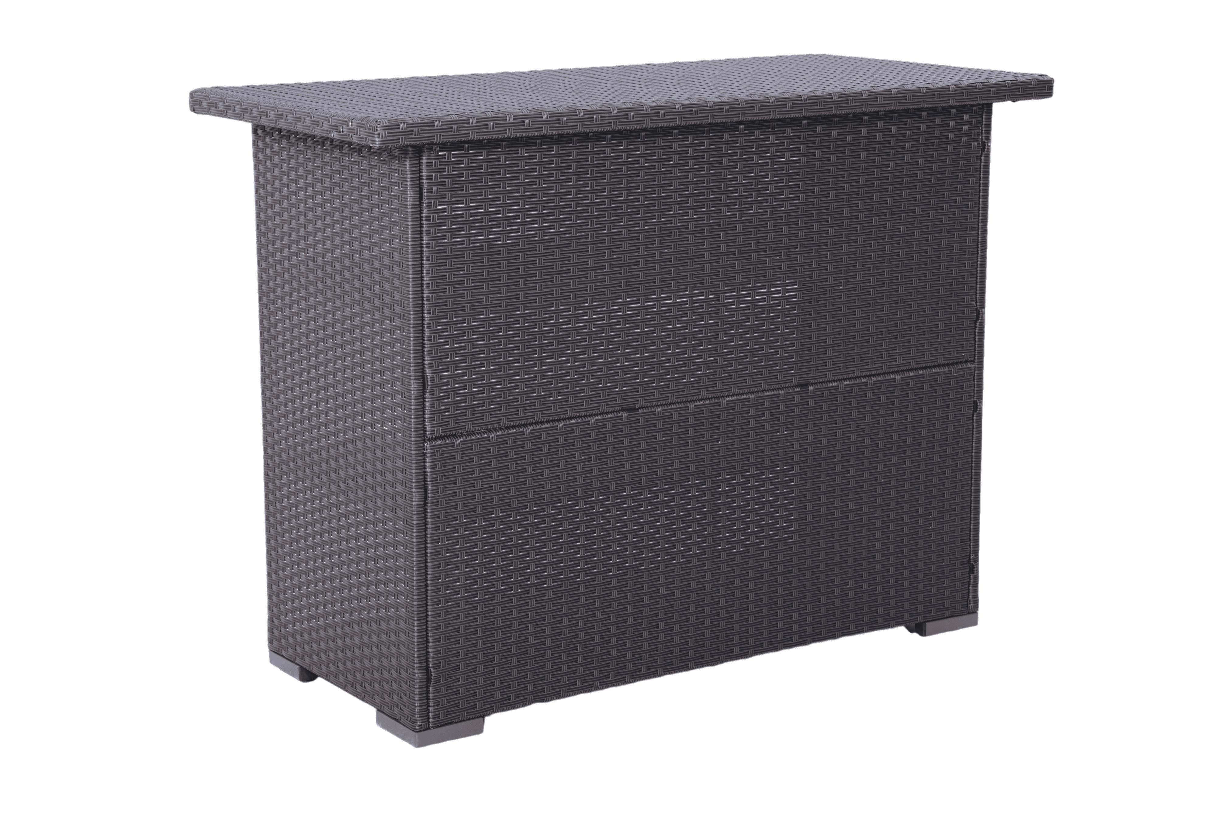 Practical Multi-Tier Wicker Storage Shelving Unit