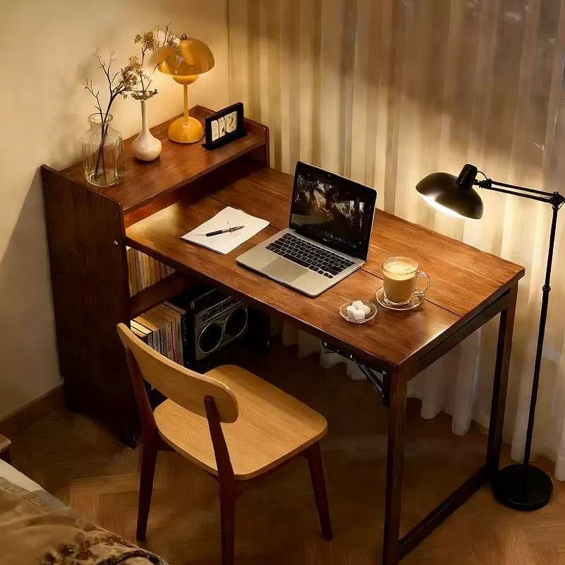 Solid Wood Folding Desk, Student & Home Use Computer Table, Small Stud