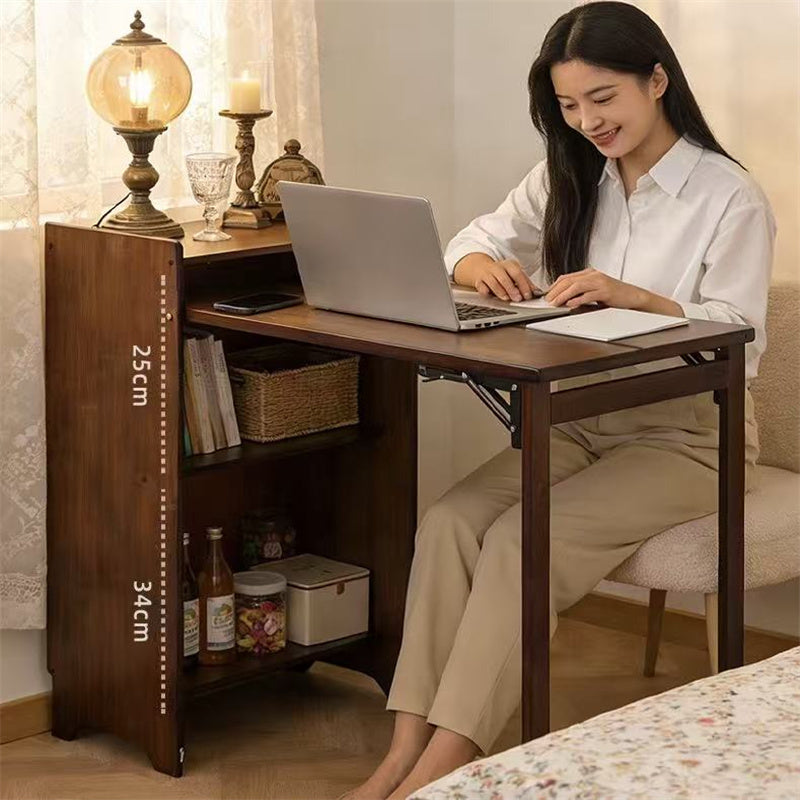 Solid Wood Folding Desk, Student & Home Use Computer Table, Small Stud