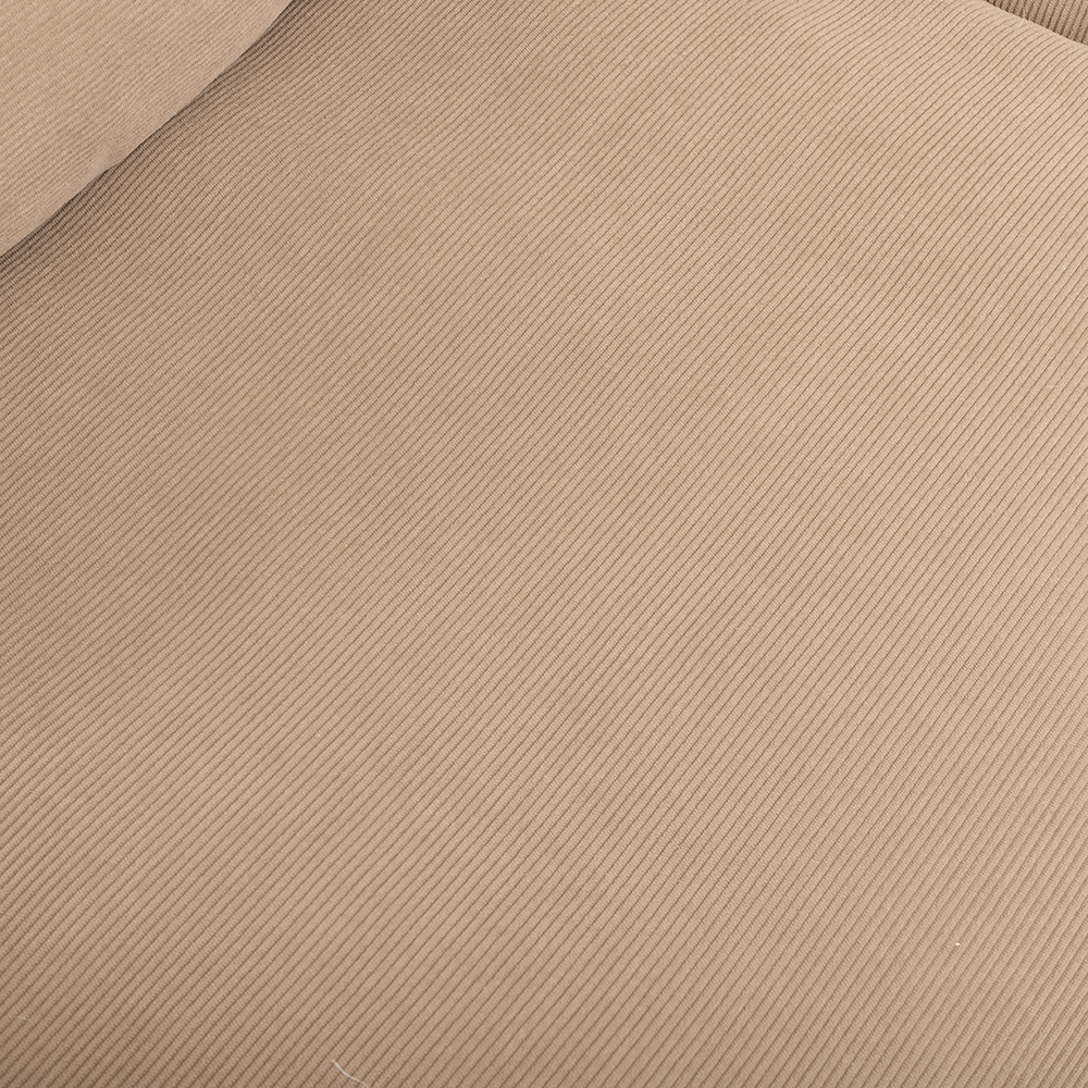 Modern minimalist double seat fabric sofa (light brown)