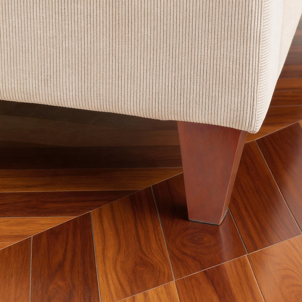 Modern minimalist double seat fabric sofa (light brown)