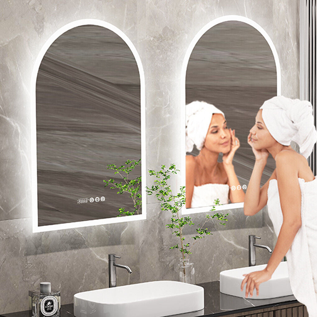 Arch-Shape LED Bathroom Mirror Superbright Anti-fog Vanity Mirror
