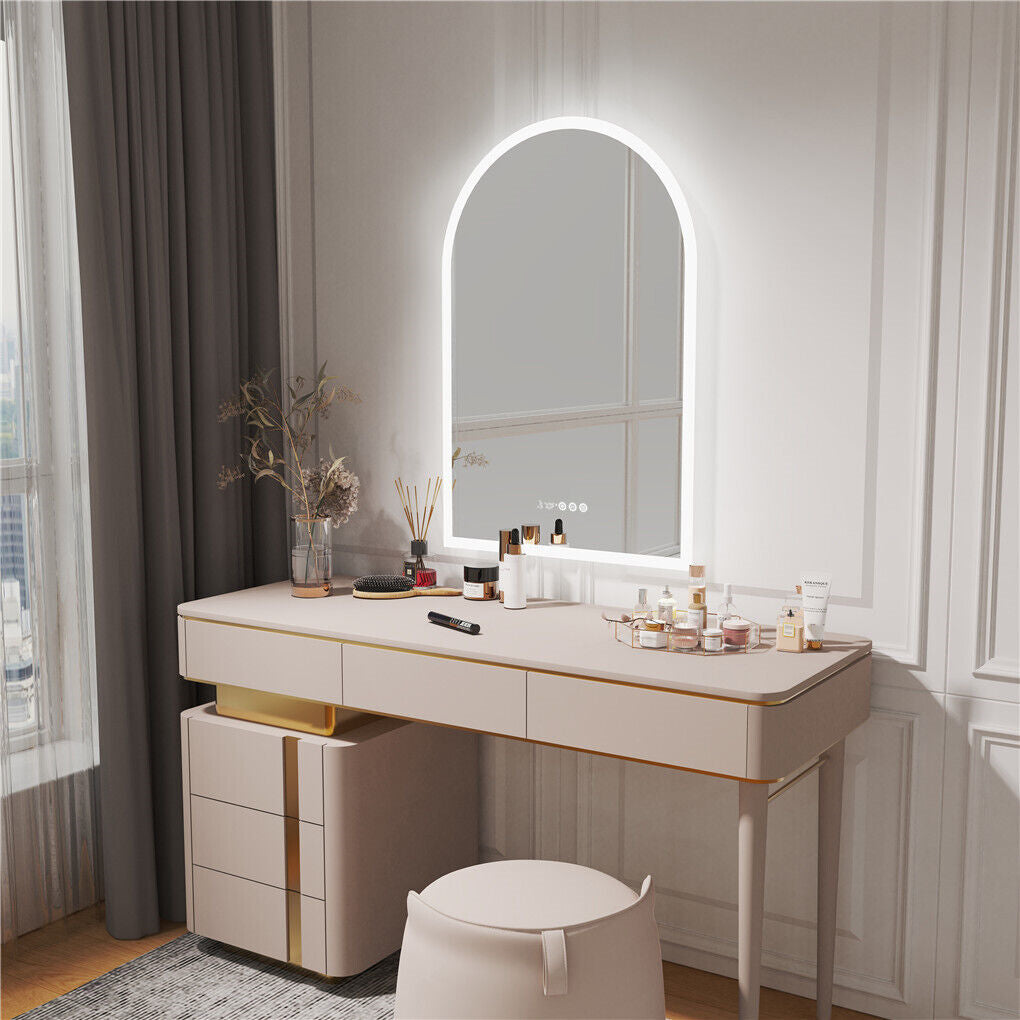 Arch-Shape LED Bathroom Mirror Superbright Anti-fog Vanity Mirror