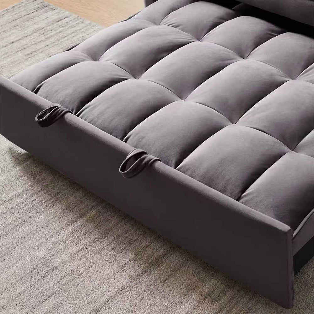 Fashionable Modern and Multi-functional Foldable Velvet Sofa Bed