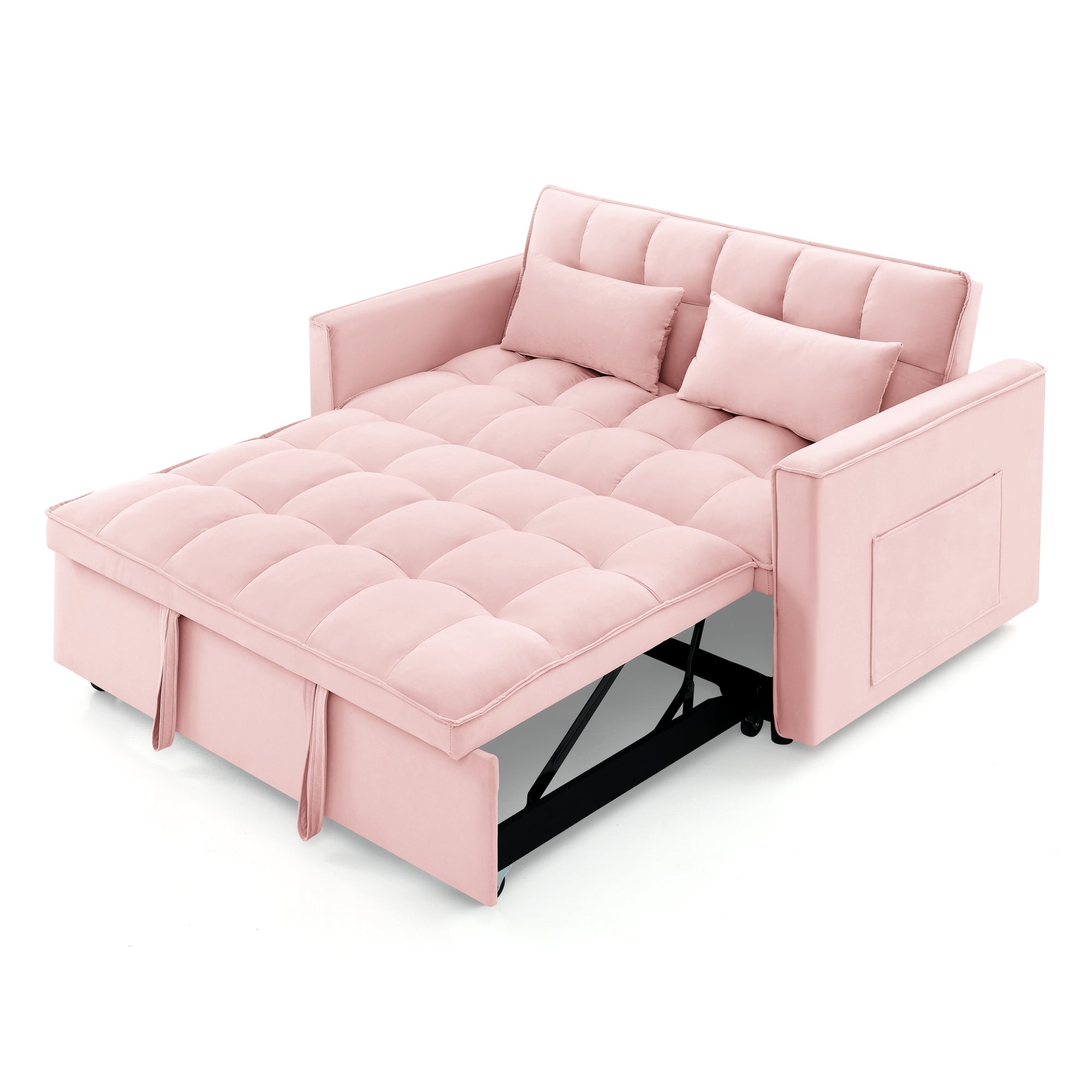 Fashionable Modern and Multi-functional Foldable Velvet Sofa Bed