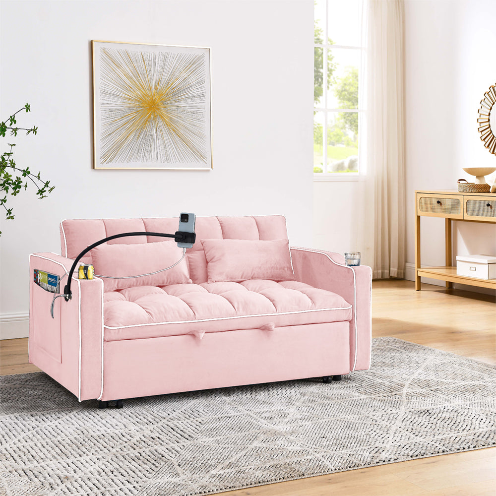 Fashionable Modern and Multi-functional Foldable Velvet Sofa Bed