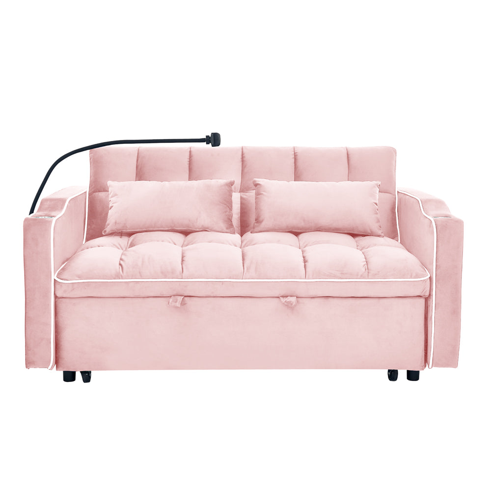Fashionable Modern and Multi-functional Foldable Velvet Sofa Bed