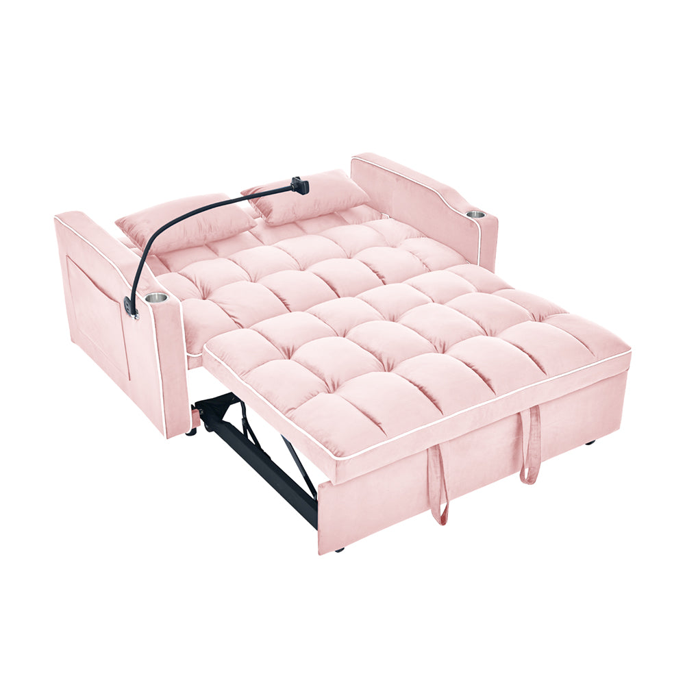 Fashionable Modern and Multi-functional Foldable Velvet Sofa Bed
