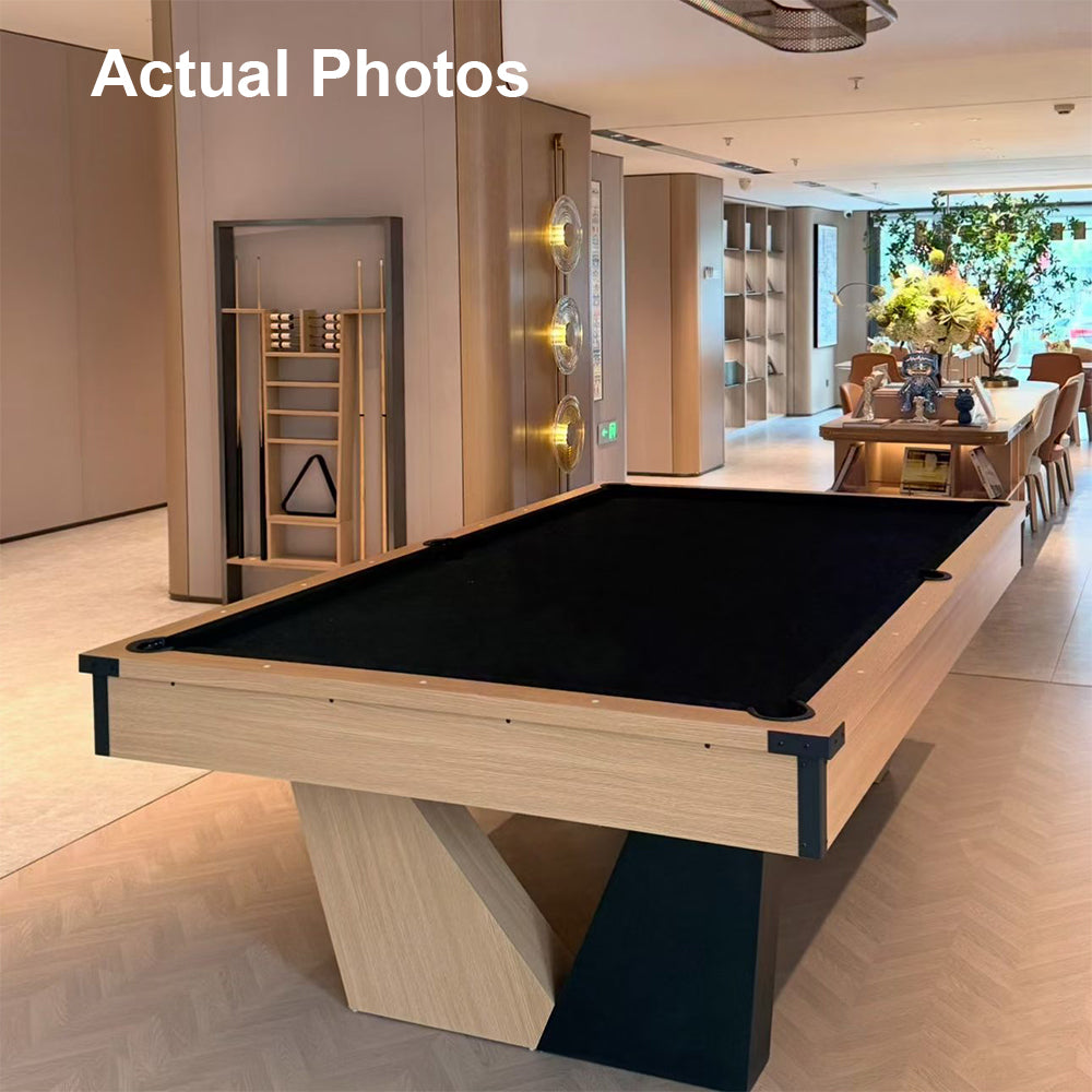 Pool Table with Ball Return and Wool Cloth, Full Accessories, 7ft