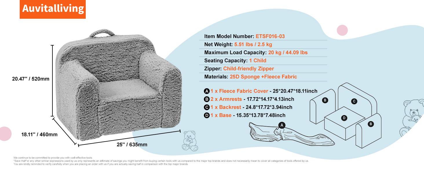 Auvitalliving Versatile Modular Block Sofa