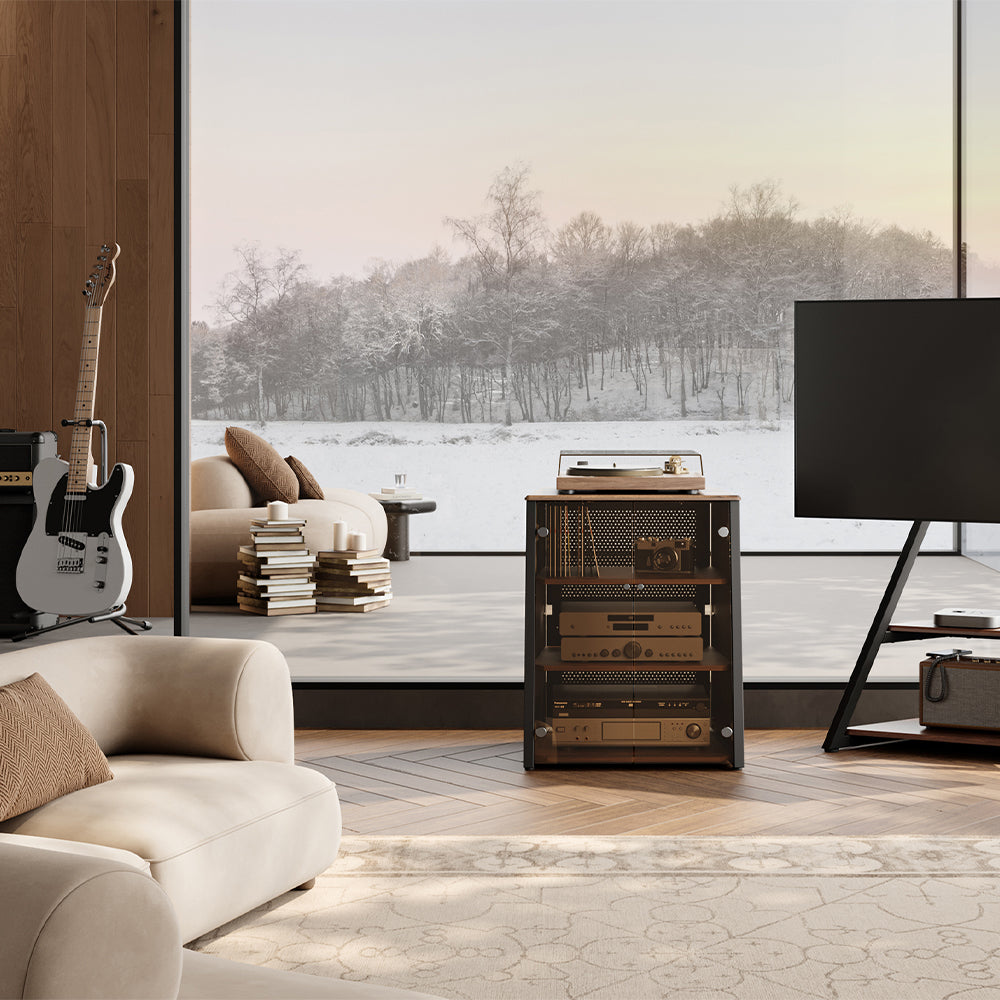 FITUEYES Modern Style Record Player Stand