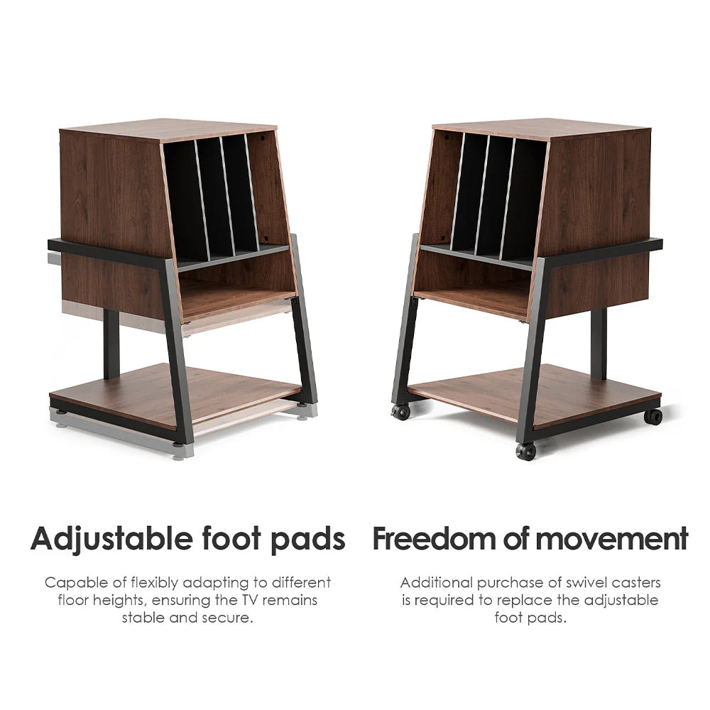 FITUEYES Modern Style Record Storage Audio Rack