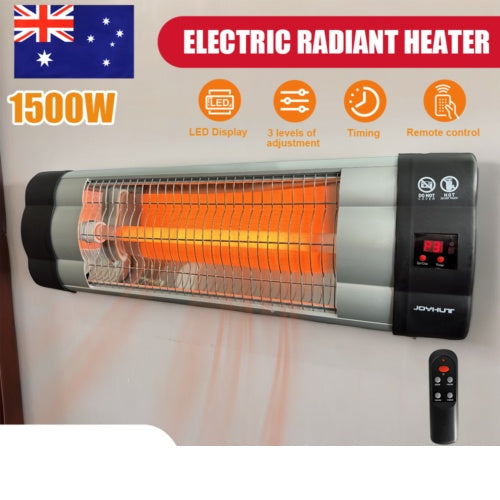Infrared Electric Wall Heater Patio Bathroom Heat Waterproof Strip With Remote