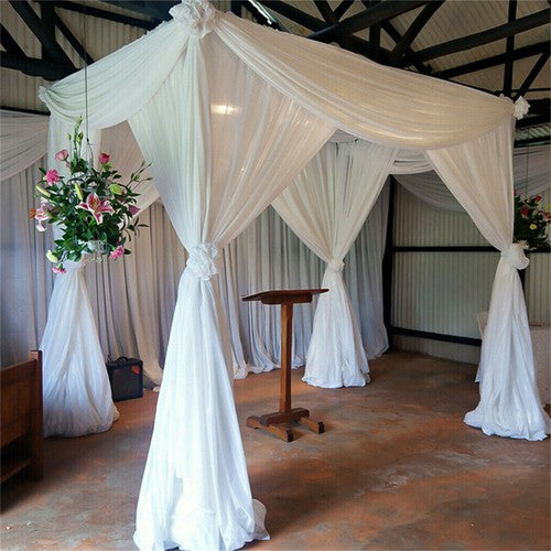 Flexible DIY Wedding Background Stand Wedding Canopy Solid Metal Drape