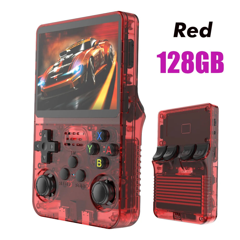 128G R36S Retro Handheld Video Game Console Linux System 3.5 Inch IPS Screen