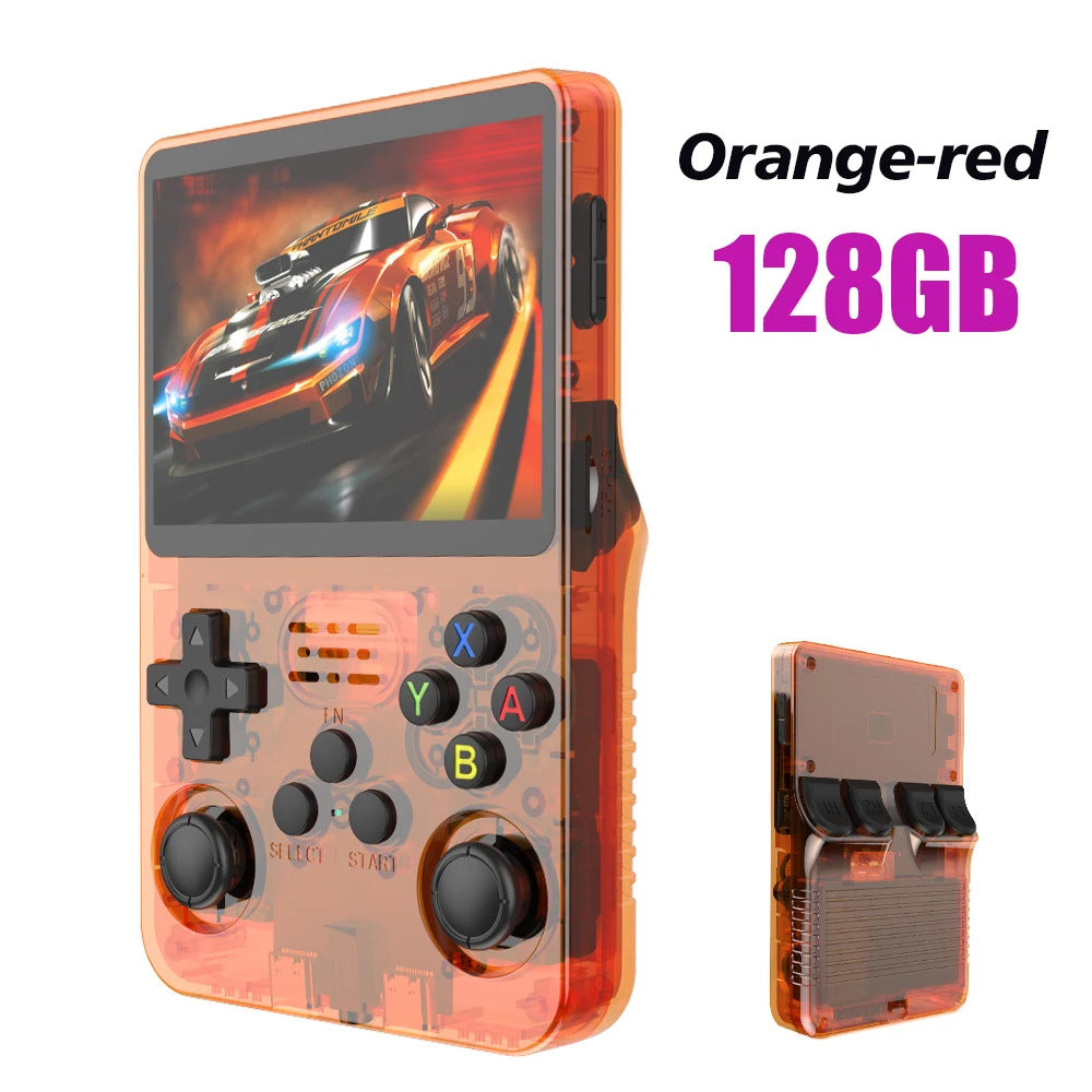 128G R36S Retro Handheld Video Game Console Linux System 3.5 Inch IPS Screen