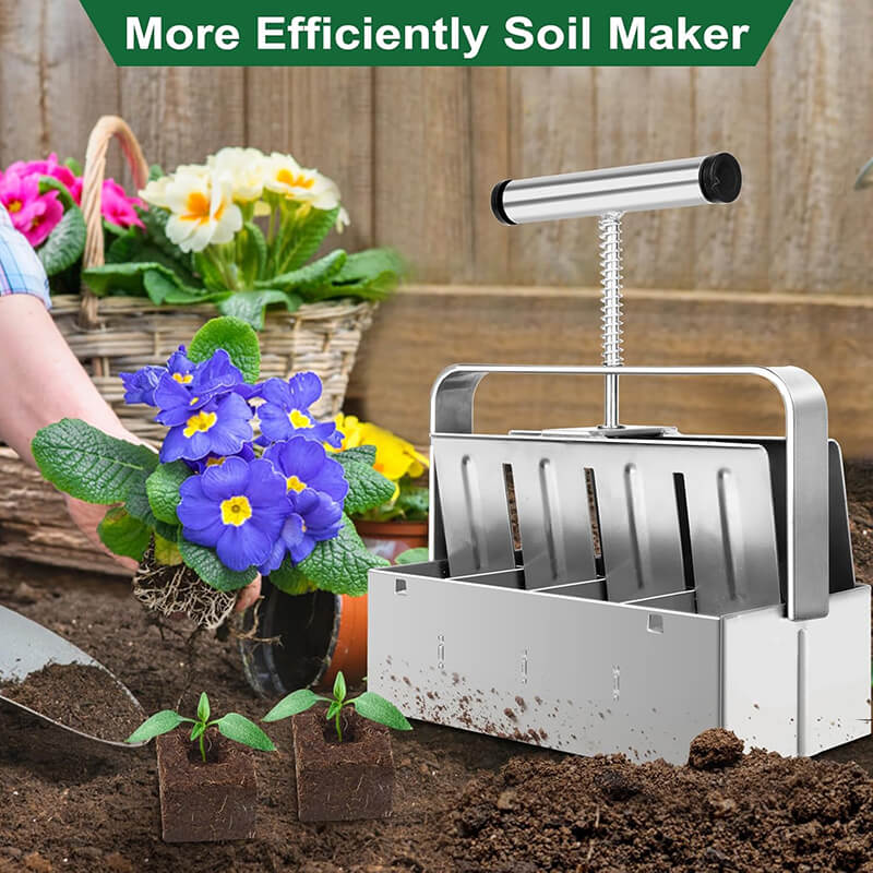 Cell Soil Block Maker with 3 Kinds Seed Pins