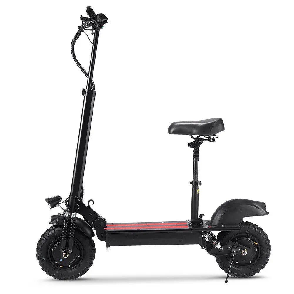 2000W Dual Motors 11-inch Electric Scooter - Black