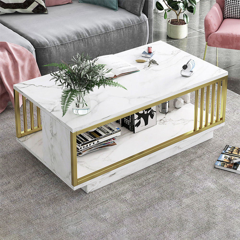 Modern Faux Marble Coffee Table