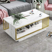 Modern Faux Marble Coffee Table