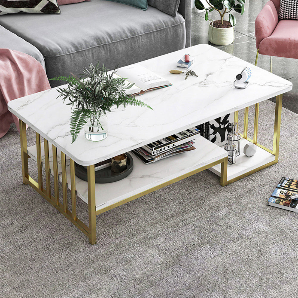 Modern Faux Marble Coffee Table
