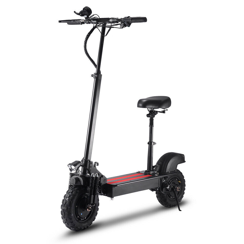 2000W Dual Motors 11-inch Electric Scooter - Black