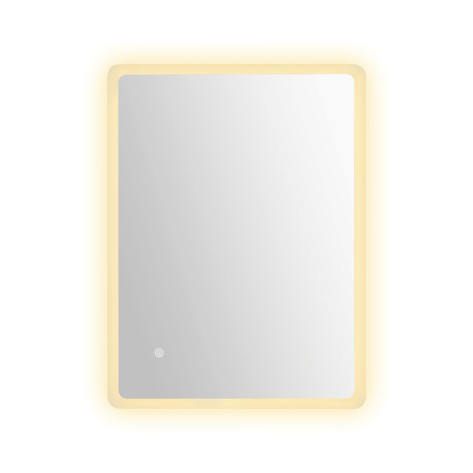 70x90cm Rectangular LED Wall Mirror Anti-fog Vanity Bathroom Mirrors Smart Touch