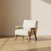 Brio Ergonomic Wood Frame Living Room Chair