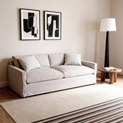 Brio Sofa with Removable Backrest and Solid Pine Wood Frame
